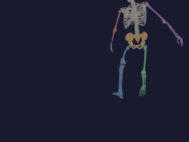 Riskiest landing skeleton animation